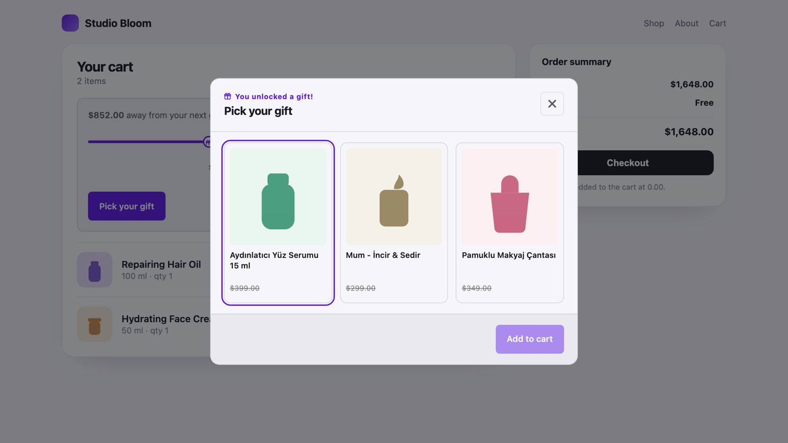 Gift picker